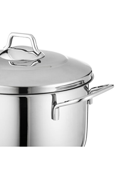 Dania Turkish 18/10 stainless steel cookware set with high-quality stainless steel lid, consisting of 9 pieces, 20-22-24-26-24