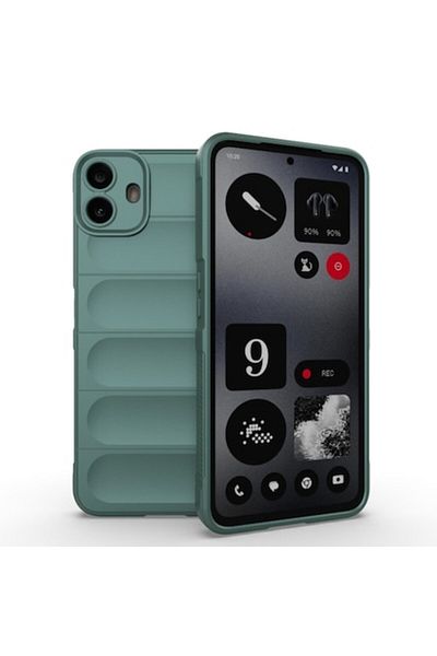 Tim High-Protection Case for Nothing CMF Phone 1, Timaconprotect, S41, Thermoresistant Plastic, Green Fo