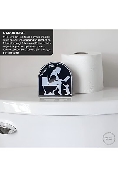 Adamcaly Funny Bathroom Hourglass Timer by Adamcaly, 5 Minutes, Waterproof Plastic