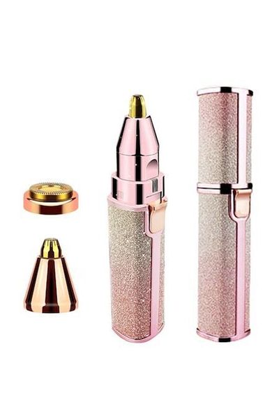 Sosar Facial Epilator with Interchangeable Heads, Pink, 12.5x2.2cm