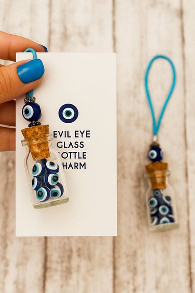 Nice For You Handmade Evil Eye Beaded Car Amulet - Rearview Mirror Ornament & Decorative - Against Evil Energy