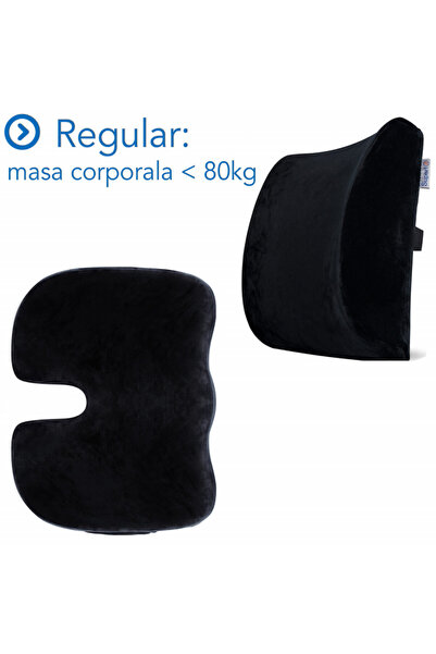 Suporto Set pernă lombară și pernă de șezut