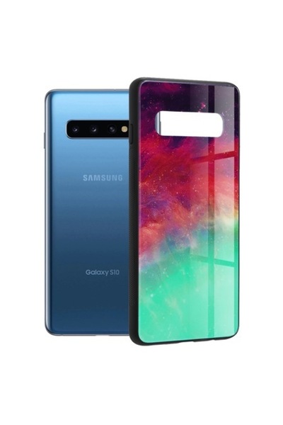 OEM Husă de protecție pentru Samsung Galaxy S10, seria Accesorio Glaze, Fiery...