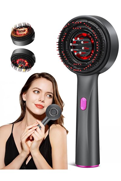 Bicchoo فرشاة تدليك فروة الرأس مع أداة توزيع الزيت، جهاز تدليك فروة الرأس الكهربائي، تدليك الرأس بتقنية شياتسو، IPX7