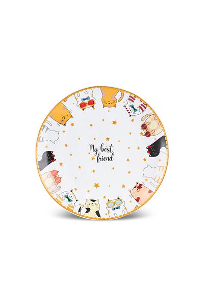 Karaca Set Tort Cat Cake 6 Piese Sticlă Opală 19 cm