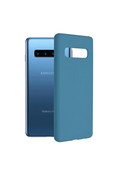 OEM Husă de protecție pentru Samsung Galaxy S10, rezistentă, silicon flexibil cu margini moi, albastră