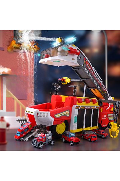 LUDIRO Masina de Pompieri Multifunctionala STEM cu Joc Interactiv si Valoare Educationala