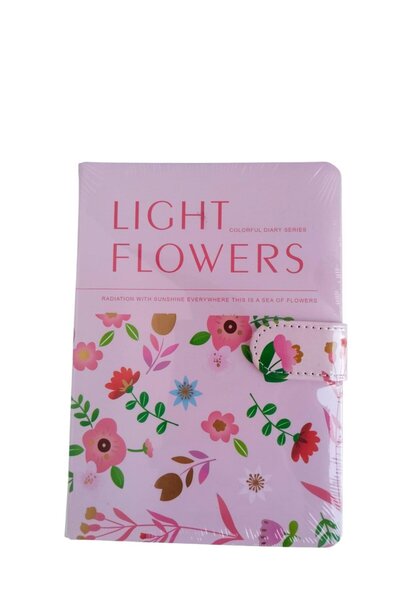 Mikro Σημειωματάριο Mg-02 Light Flowers με ρίγες 112 σελίδων