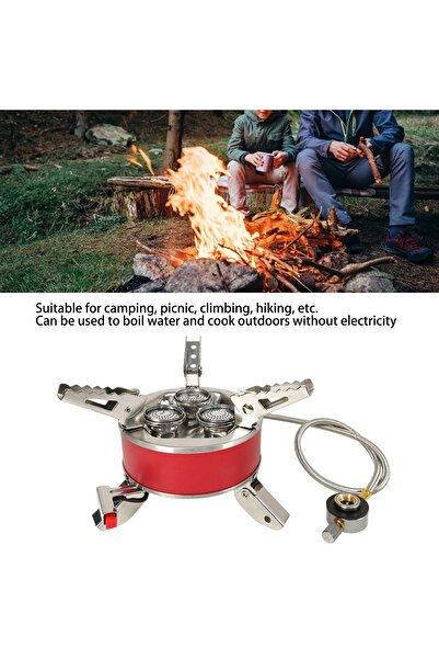 Safari Portable Stainless Steel Gas Stove Foldable Design, 3.0KW Power, 220g/h Gas Consumption SSF05