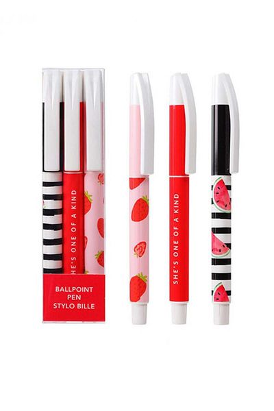 Miniso Fruit Series Ballpoint Pen (3 Black Ink)