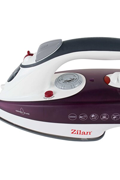 Zilan Fier de călcat cu talpă ceramică, putere 2200W, călcare cu abur, autocurățare / ZLN 8082