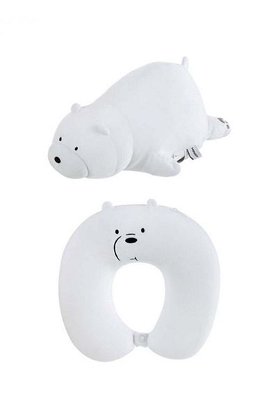 Miniso U-shaped pillow that turns into a 2-in-1 teddy bear