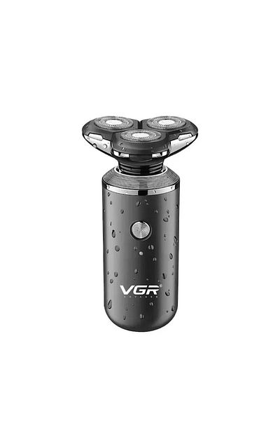 VGR Aparat de ras electric Model 317, 3 lame inox, acumulator, autonomie 90 minute, Negru