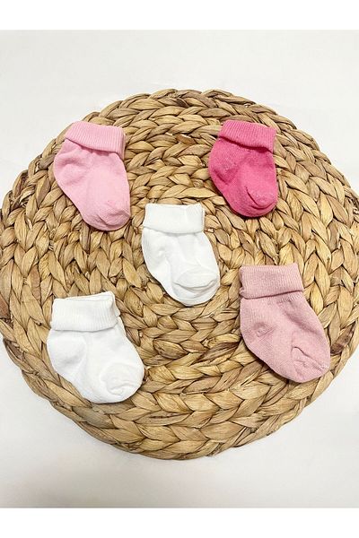 kidszone 100% Cotton Newborn 6-Piece Baby Girl-Boy Socks
