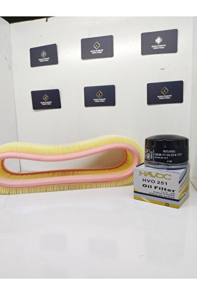 KESEROTO RENAULT CLİO 1.4 8 VALF BENZİNLİ BAKIM SETİ HAVA VE YAĞ FİLTRESİ