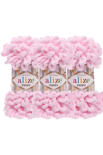 Alize خيوط حياكة يدوية منتفخة 3 عبوات - بدون سيخ - 100 جرام × 3 قطع - رقم الل...