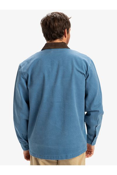 Quiksilver Gombíková bunda pre mužov. Funkcie zahŕňajú:, Kolekcia: Kolekcia Lifestyle, Továreň: Bavlna denim