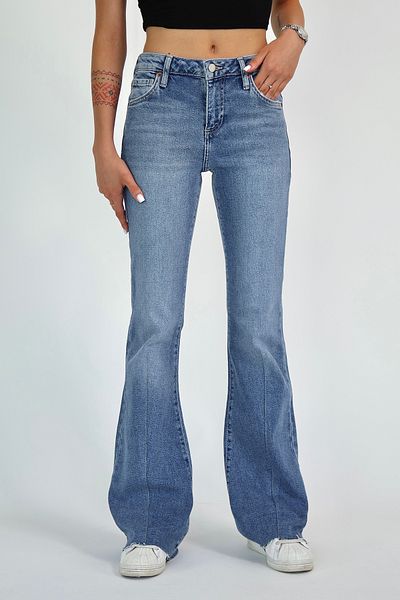 Trendyol Collection Blue Low Waist Flare Jeans Twoaw26Je00187