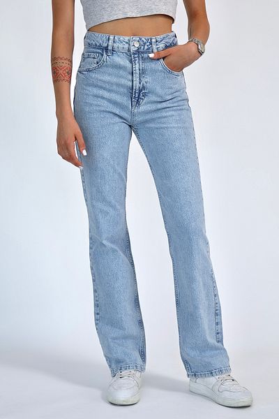 Trendyol Collection Light Blue High Waist Flare Jeans Twoaw26Je00184