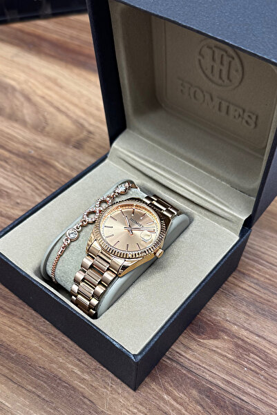 Homies KADIN KOL SAATİ ORJİNAL HEDİYELİK KUTUSU VE BİLEKLİK HEDİYELİ.HM212001...