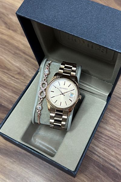 Homies BRAND WOMEN'S WRISTWATCH WATERPROOF BRACELET WITH GIFT 0775