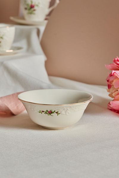 Karaca Vintage Rose Bowl 14 cm Cream