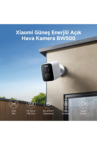 Xiaomi Outdoor Camera BW500 Bataryalı Kablosuz Akıllı Dış Mekan Kamerası 4MP IP67