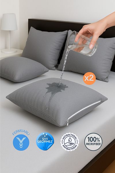 Formeya 2-Piece Zippered - Liquid-Proof Pillow Mattress and Pillow Protector