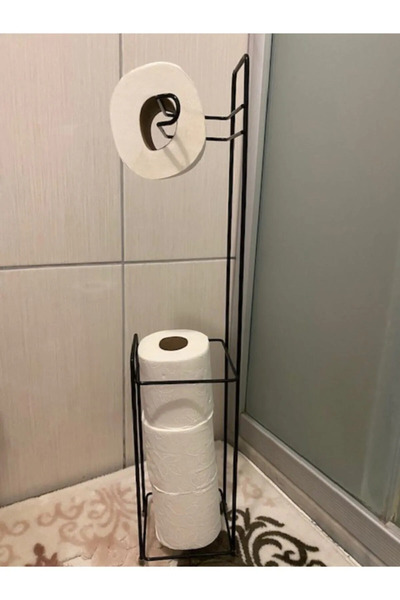 RENKYAPI Quality Black Footed Toilet Roll Holder Wc Paper Holder Stainless Replacement Toilet Roll Holder