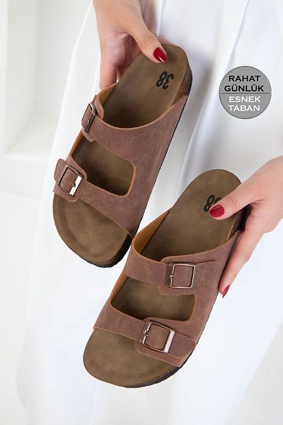SOHO Tan Women's Slippers 17266