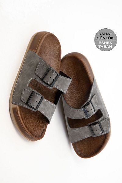 SOHO Gray Unisex Slippers 20723