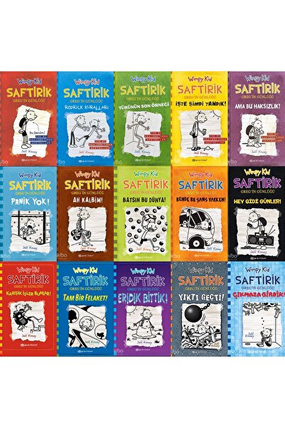 Epsilon Yayınevi Saftirik Serisi Wimpy Kid 1-15. Kitaplar Set / Jeff Kinney.