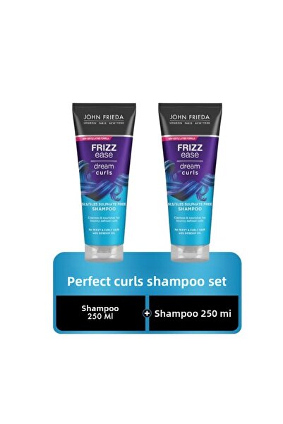 John Frieda شامبو لتجعيد الشعر الخالي من العيوب 250 مل مجموعة من 2