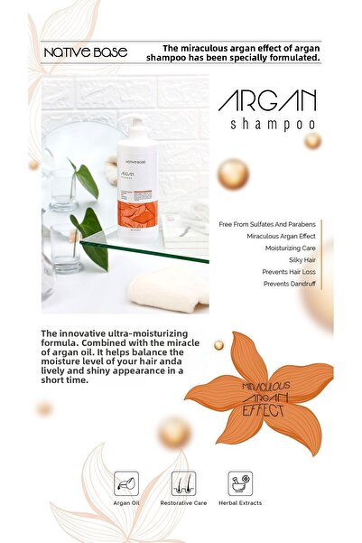 Native Base 500 Ml Argan Shampoo