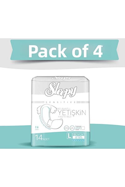 Sleepy 4 قطع حفاضات سليبي كبيرة للكبار 14 × 4 56 قطعة