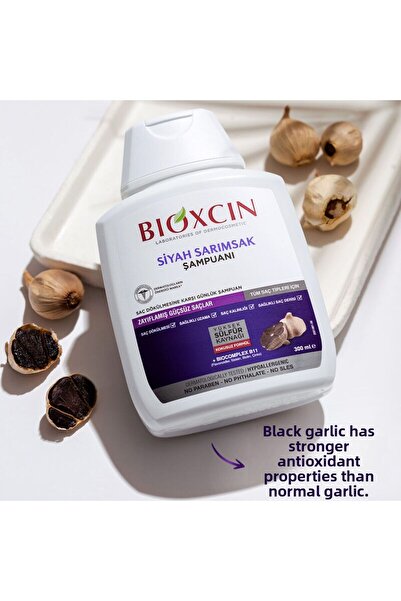 Bioxcin 300 Ml 2 Pack Black Garlic Shampoo
