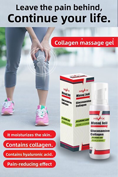 Nevfix Boswellia Serrata Collagen Glucosamine Hyaluronic Acid Pain Gel 100 ml