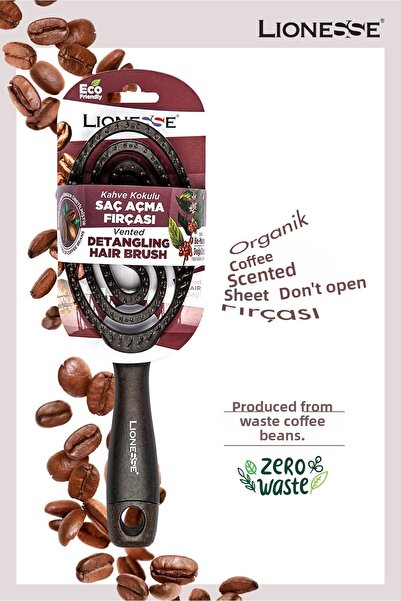 Lionesse Βιολογική βούρτσα για το ανοιχτόχρωμο τρίχωμα - Κόκκος καφέ 8816