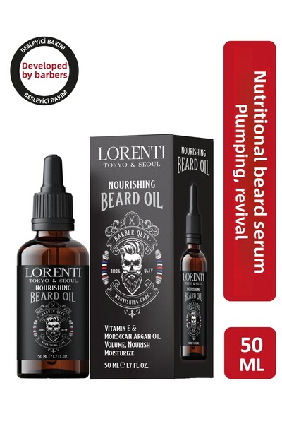 LORENTİ سيروم العناية باللحية - تكثيف، تجديد، وتغذية