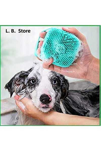 Andante Cat and Dog Grooming Washing Brush with Silicone Shampoo Chamber Prac...