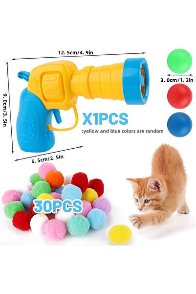 SARFEX Interactive Cat Toy - Plush Ball Throwing