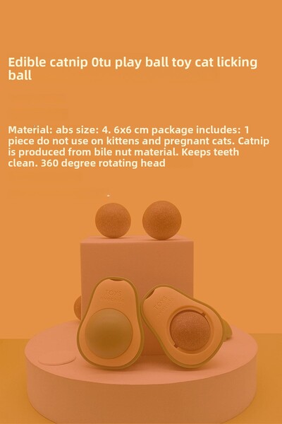 morlimon Edible Cat Mint Herb Play Ball Toy Cat Licking Ball