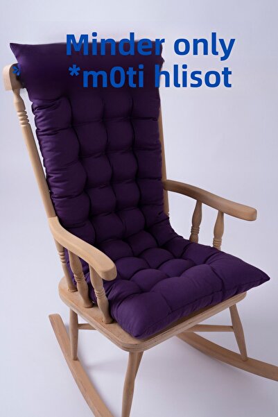 ALTINPAMUK Selen Luxury Chair Cushion, Bench, Swing Rocking Chair Cushion 120X50Cm Purple (Just Cushion)