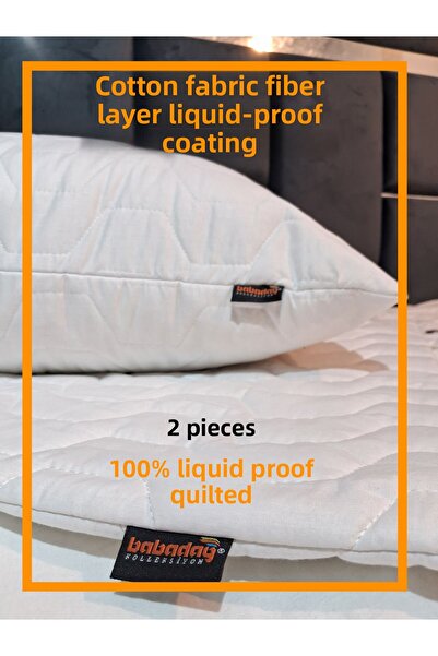 babadağ kolleksiyon 2 وسادة مرتبة مقاومة 100% - مبطنة ومنقوشة