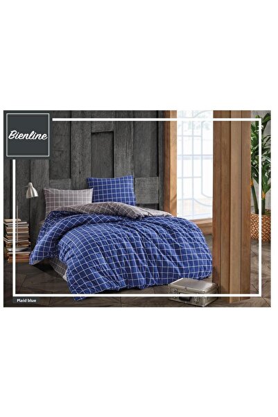Komfort Home طقم غطاء لحاف مزدوج من Ranforce / أزرق منقوش