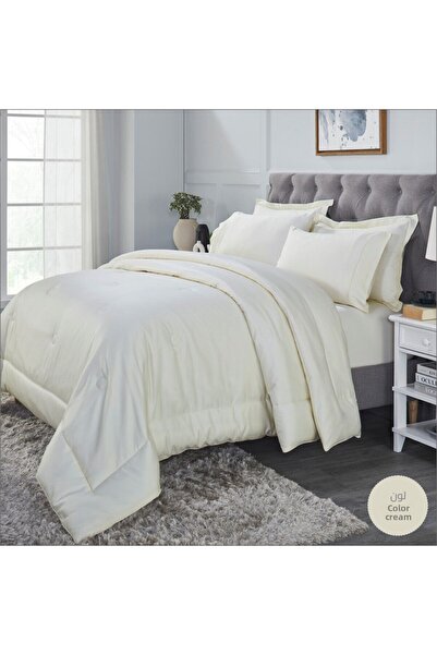 Donetella 300 Tc Blended Cotton Bedding Comforter Set, 6 Pcs King Size Fits 2...