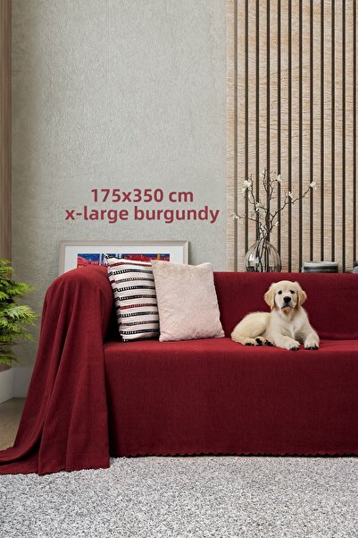 Latuda Home Husa scaun anti-alunecare din microfibra chenille dublu 175x350 c...