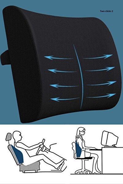 Viscomina Pernă lombară Suport pentru spate Visco Pernă scaun auto Pernă scau...