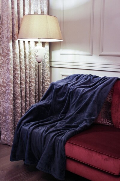 Karma Home Ultrasoft TV Blanket 130x170 Cm - Dark Blue