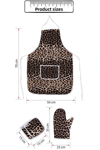 Morlay 4-Piece Kitchen Dowry Set; Kitchen Apron, Oven Mitts and Pot Holders Set